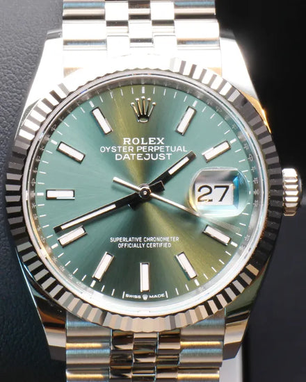 2024 Rolex Datejust 36MM Green Dial Jubilee Bracelet (126234)