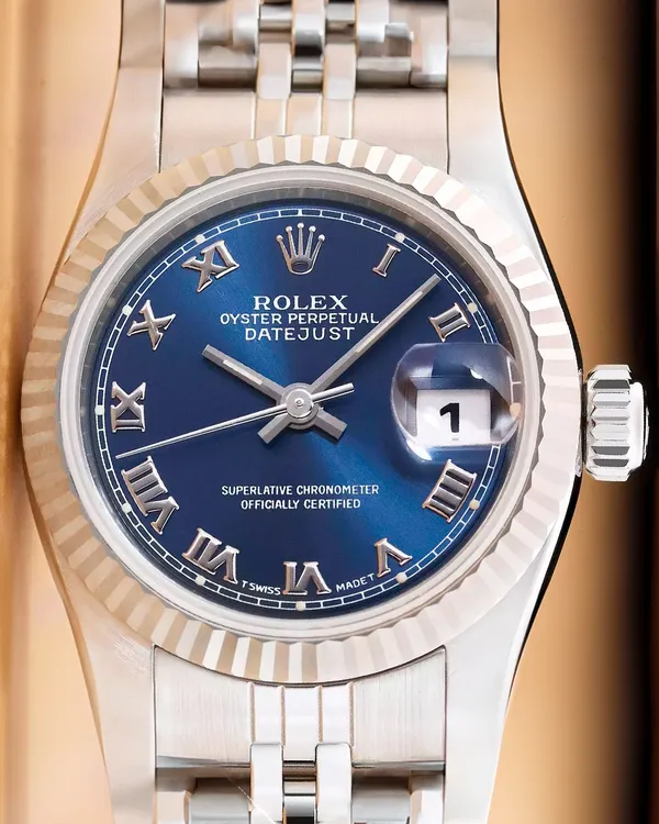 Rolex Lady-Datejust 26MM Blue Dial Jubilee Bracelet (69174)