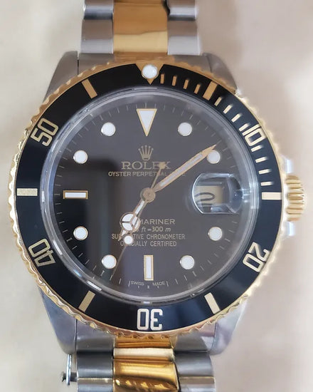 Rolex Submariner 40MM Black Dial Two-Tone Oyster Bracelet (16803)