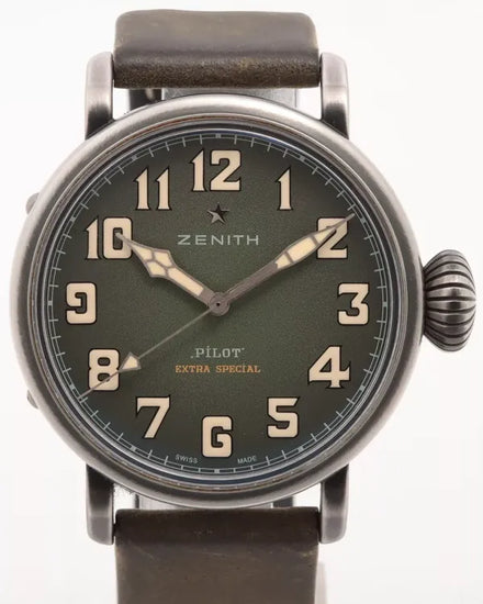 2020 Zenith Pilot Type 20 Extra Special L. E. 40MM Green Dial Leather Strap (11.1943.679/63.C800)