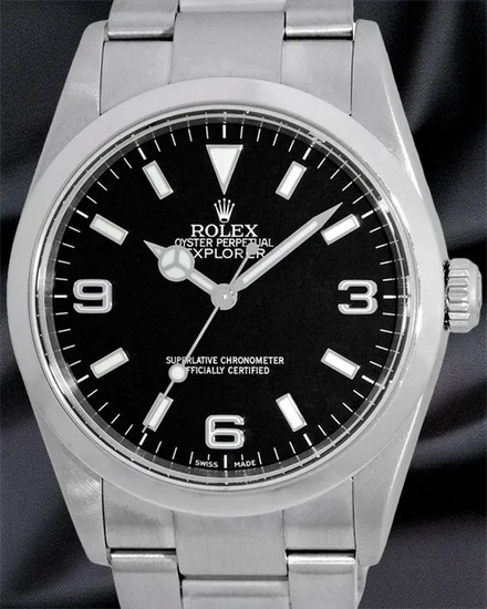 Rolex Explorer 36MM Black Dial Oyster Bracelet (114270)