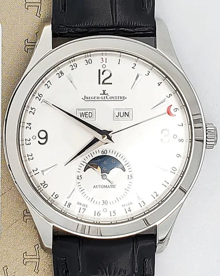 2014 Jaeger-LeCoultre Master Calendar 39MM Silver Dial Leather Strap (Q1558420)
