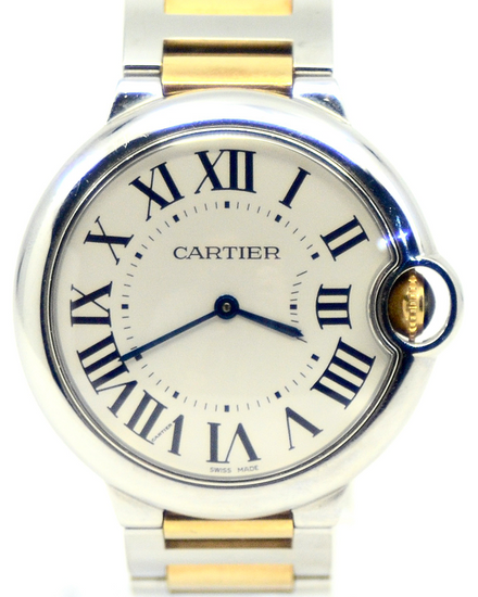 Cartier Ballon Bleu 36MM Quartz Silver Dial Two-Tone Bracelet (3005)