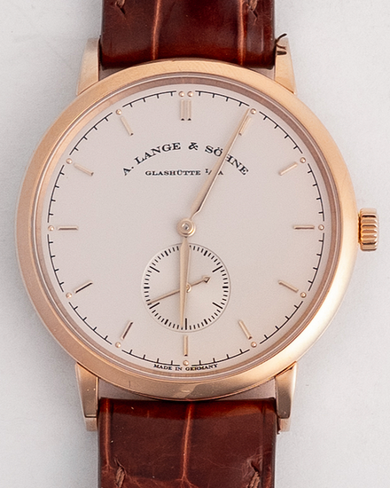 2015 A. Lange & Söhne Saxonia 37MM Silver Dial Leather Strap (216.032)