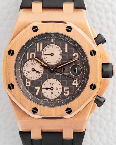 2018 Audemars Piguet Royal Oak Offshore "Half Brick" 42MM Grey Dial Rubber Strap (26470OR.OO.A125CR.01)
