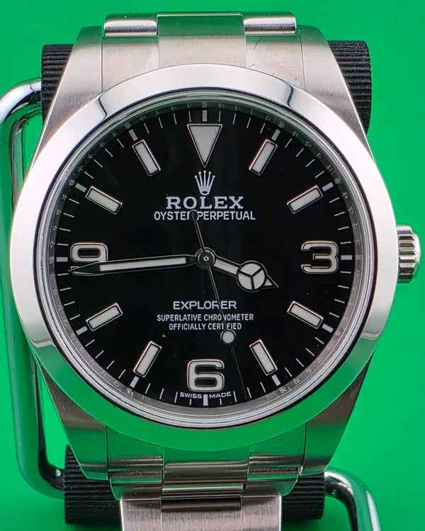 Rolex Explorer 39MM Black Dial Oyster Bracelet (214270)