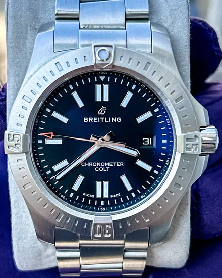 2020 Breitling Colt 44MM Black Dial Steel Bracelet (A17388101B1A1)