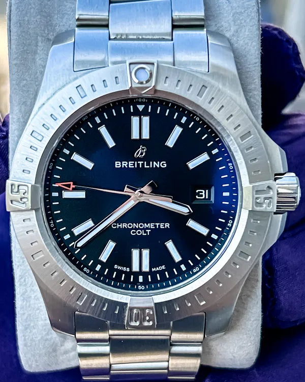 2020 Breitling Colt 44MM Black Dial Steel Bracelet (A17388101B1A1)
