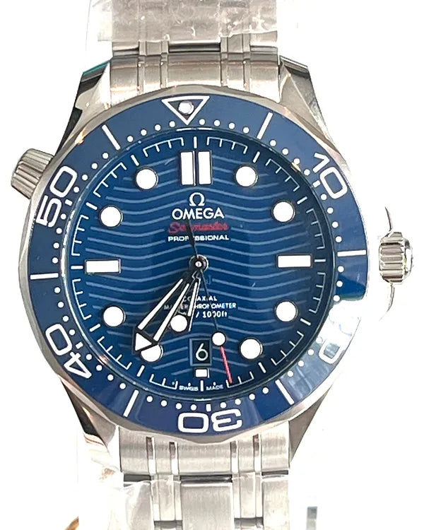 2025 Omega Seamaster Diver 300M 42MM Blue Dial Steel Bracelet (210.30.42.20.03.001)