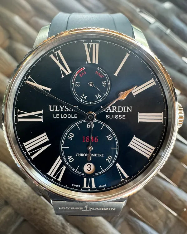 Ulysse Nardin Marine Torpilleur 42MM Blue Dial Rubber Strap (1183-310/43)