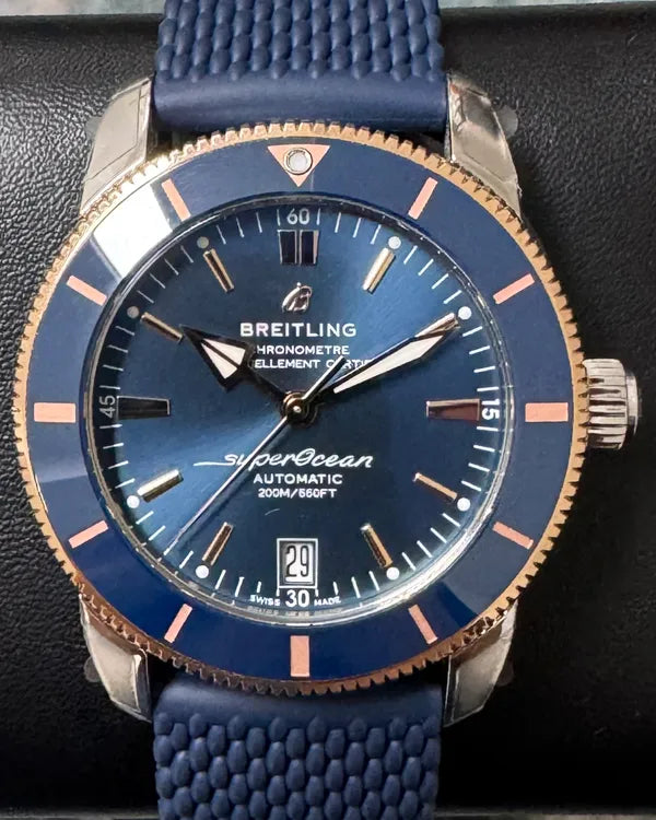Breitling Superocean Heritage B20 42MM Blue Dial Rubber Strap (UB2010161C1S1)