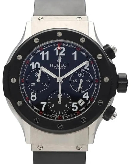 Hublot Super B Chronograph 42MM Black Dial Rubber Strap (1926.10)