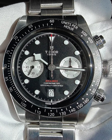 2021 Tudor Black Bay Chrono 41MM Black Dial Steel Bracelet (79360N)