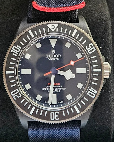 2024 Tudor Pelagos FXD "Alinghi Red Bull Racing" 42MM Blue Dial Textile Strap (25707KN)
