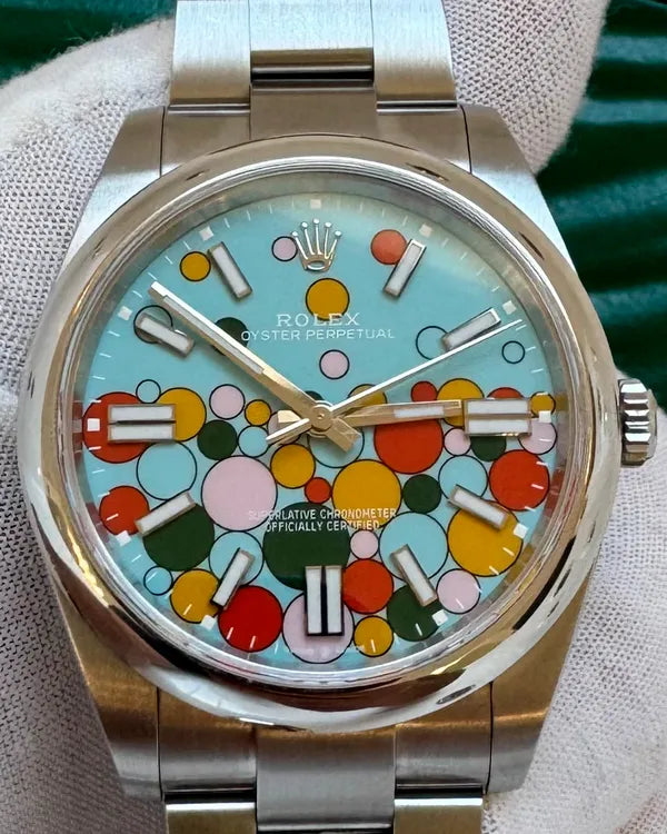 2023 Rolex Oyster Perpetual 41MM Turquoise Dial Oyster Bracelet (124300)