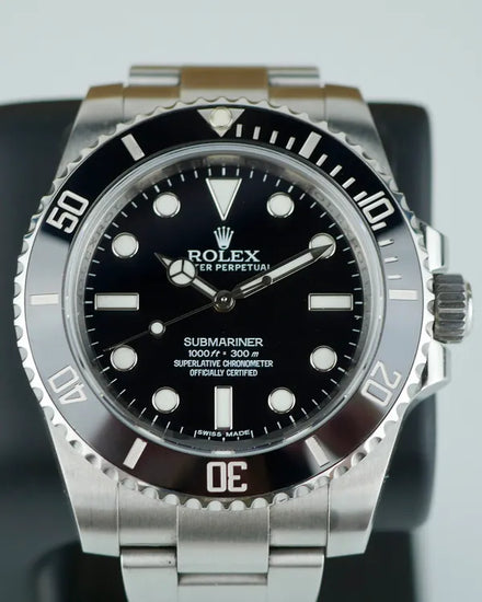 2015 Rolex Submariner No-Date 40MM Black Dial Oyster Bracelet (114060)