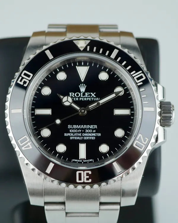2015 Rolex Submariner No-Date 40MM Black Dial Oyster Bracelet (114060)