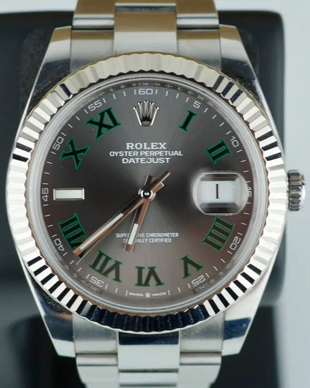 2023 Rolex Datejust "Wimbledon" 41MM Slate Dial Oyster Bracelet (126334)