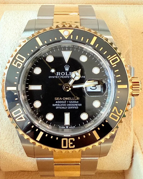 2024 Rolex Sea-Dweller 43MM Black Dial Two-Tone Oyster Bracelet (126603)