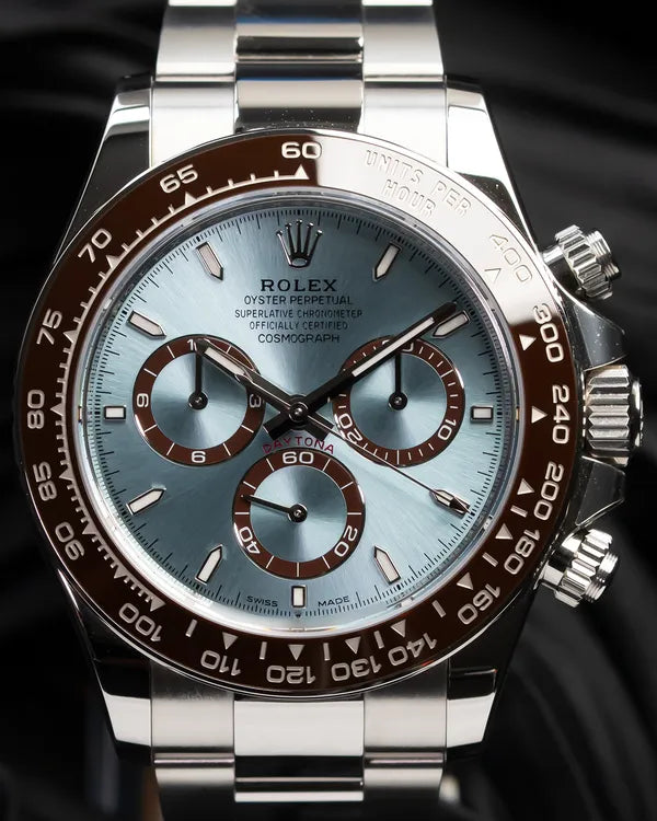 2023 Rolex Cosmograph Daytona 40MM Blue Dial Platinum Oyster Bracelet (126506)