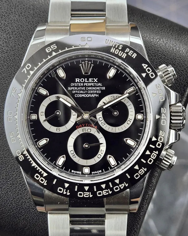 2022 Rolex Cosmograph Daytona 40MM Black Dial Oyster Bracelet (116500LN)
