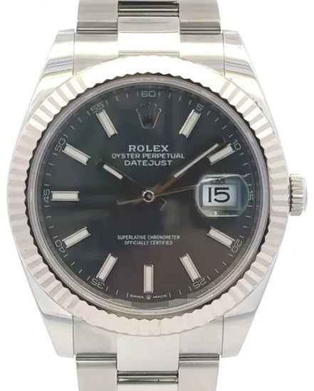 2020 Rolex Datejust 41MM Rhodium Dial Oyster Bracelet (126334)