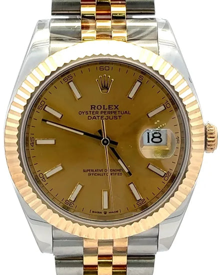 2020 Rolex Datejust 41MM Champagne Dial Two-Tone Jubilee Bracelet (126333)
