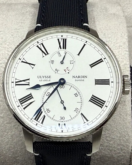 2018 Ulysse Nardin Marine Torpilleur L.E. 44MM White Dial Textile Strap (1183-320/40)