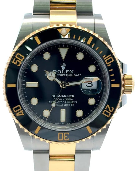 2021 Rolex Submariner Date 41MM Black Dial Two-Tone Oyster Bracelet (126613LN)