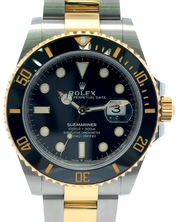 2021 Rolex Submariner Date 41MM Black Dial Two-Tone Oyster Bracelet (126613LN)