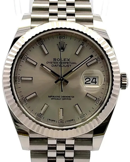 Rolex Datejust 41MM Silver Dial Jubilee Bracelet (126334)