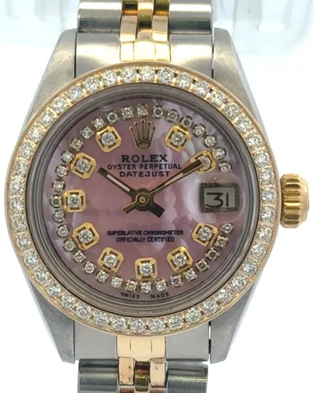 Rolex Lady-Datejust 26MM Aftermarket Mother-of-Pearl Dial Two-Tone Jubilee Bracelet (6917)