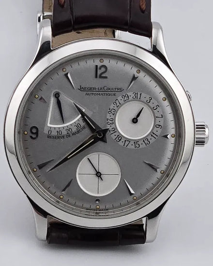 Jaeger-LeCoultre Master Control Reserve de Marche 37MM Silver Dial Leather Strap (140.8.93)