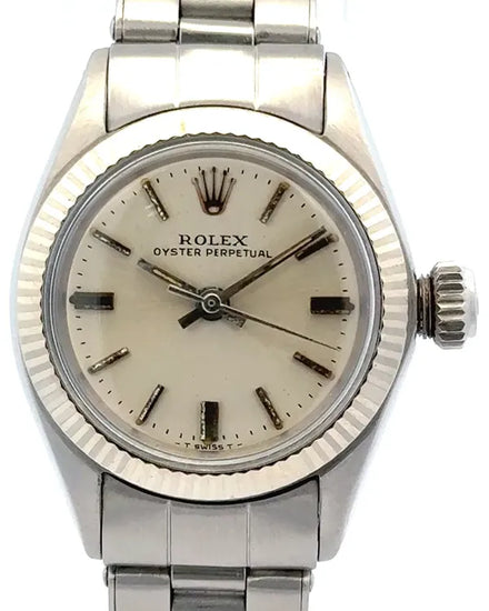 Rolex Oyster Perpetual 24MM Silver Dial Oyster Bracelet (6619)
