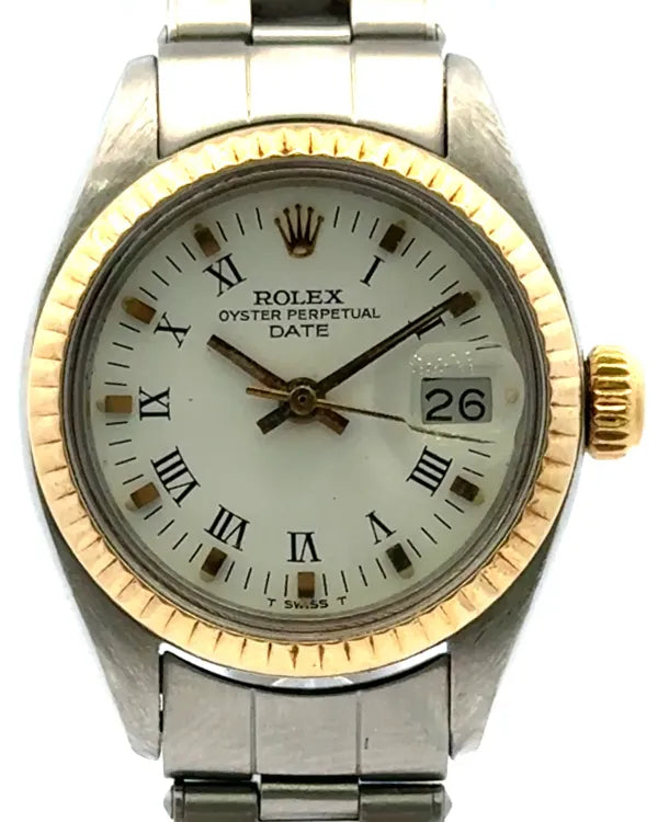 Rolex Datejust 26MM White Dial Oyster Bracelet (6917)