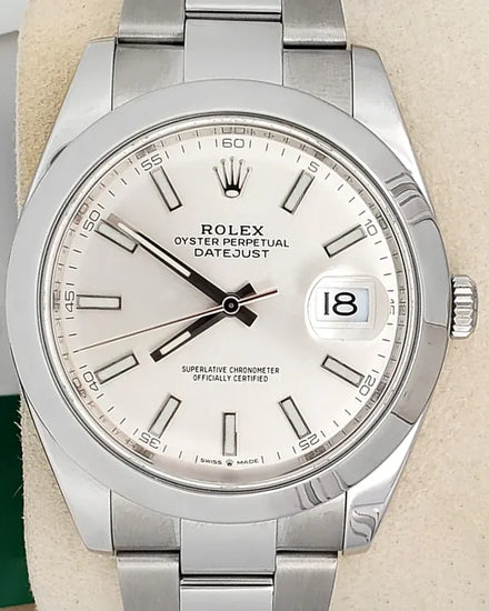 2020 Rolex Datejust 41MM Silver Dial Oyster Bracelet (126300)
