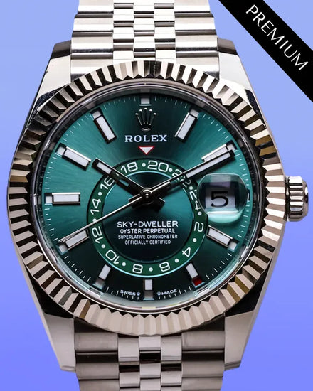 2025 Rolex Sky-Dweller 42MM Mint Green Dial Jubilee Bracelet (336934)