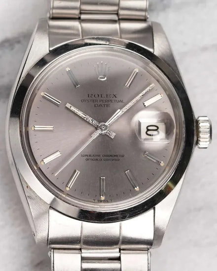 Rolex Oyster Perpetual Date 34MM Silver Dial Oyster Bracelet (1500)