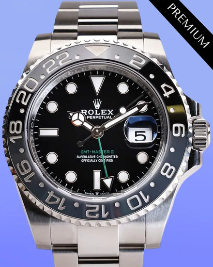 2025 Rolex GMT-Master II "Bruce Wayne" 40MM Black Dial Oyster Bracelet (126710GRNR)