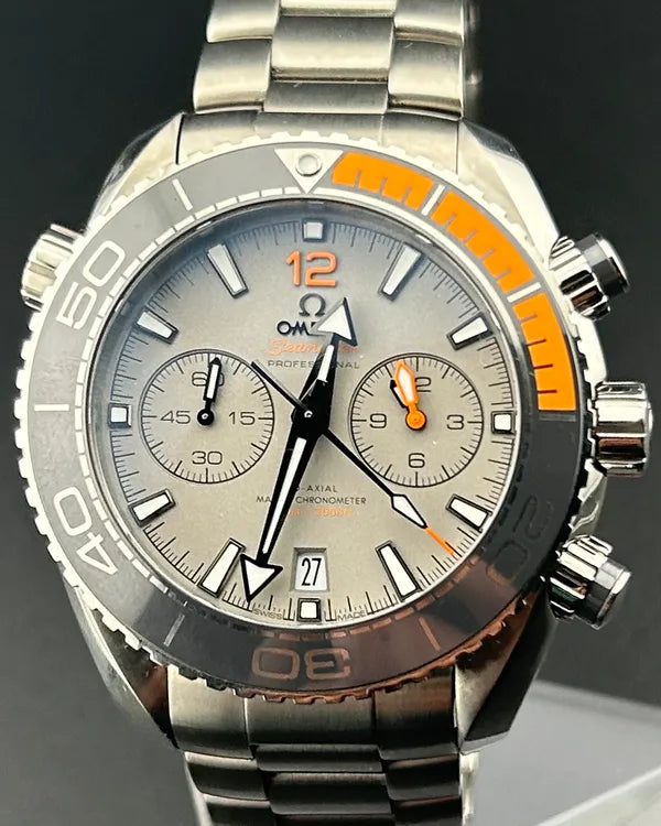 Omega Seamaster Planet Ocean 45.5MM Grey Dial Titanium Bracelet (215.90.46.51.99.001)