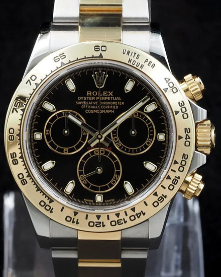 2018 Rolex Cosmograph Daytona 40MM Black Dial Two-Tone Oyster Bracelet (116503)