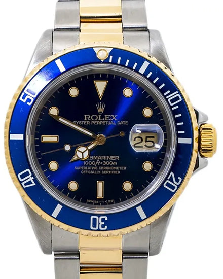 Rolex Submariner Date "Bluesy" 40MM Blue Dial Two-Tone Oyster Bracelet (16613)