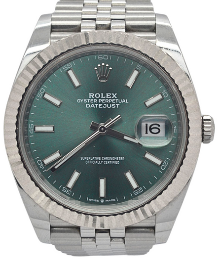 2024 Rolex Datejust 41MM Green Dial Jubilee Bracelet (126334)