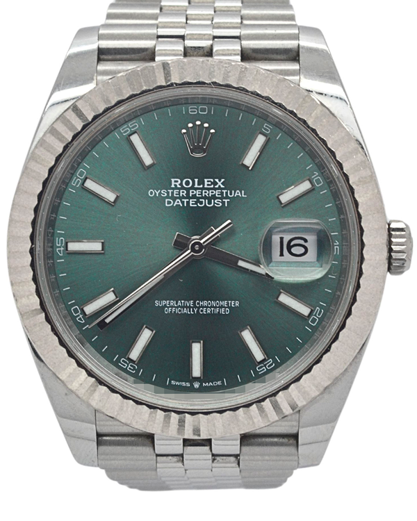 2024 Rolex Datejust 41MM Green Dial Jubilee Bracelet (126334)