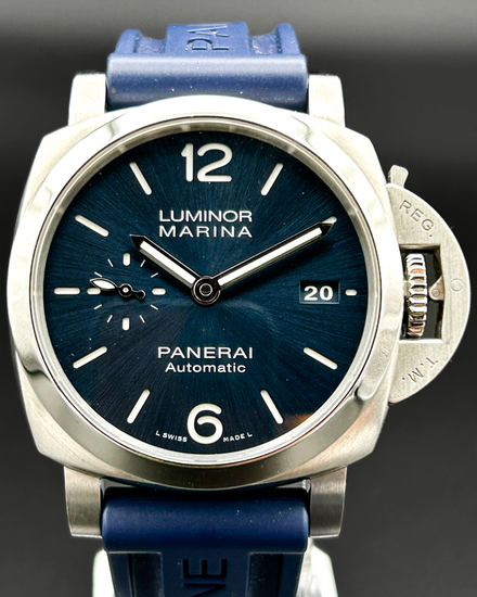 2021 Panerai Luminor Marina 1950 3 Days 42MM Blue Dial Rubber Strap (PAM01393)