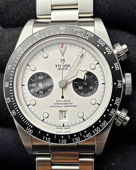 2021 Tudor Black Bay Chrono "Panda" 41MM White Dial Steel Bracelet (79360N)