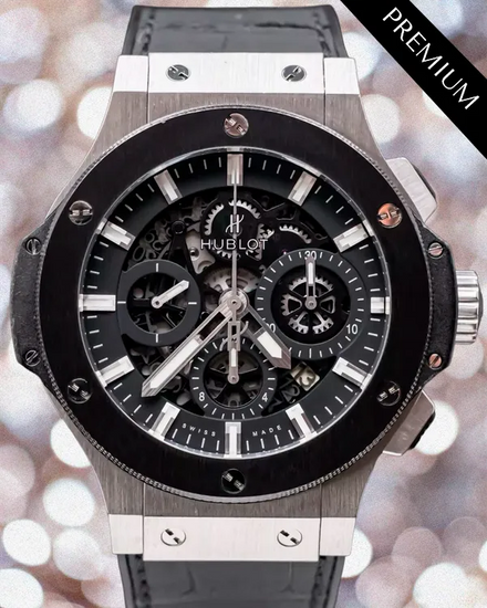 Hublot Big Bang Aero Bang 44MM Skeleton Dial Leather Strap (311.SM.1170.GR)