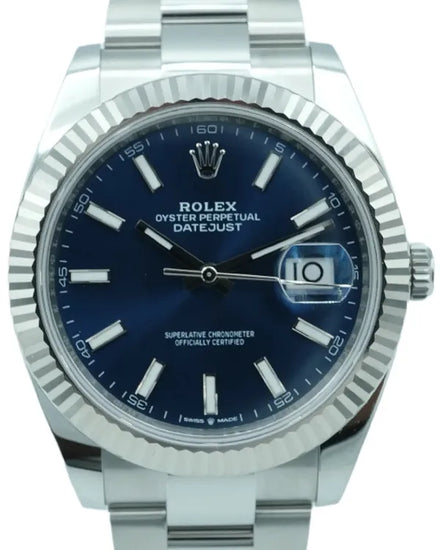 2024 Rolex Datejust 41MM Blue Dial Oyster Bracelet (126334)