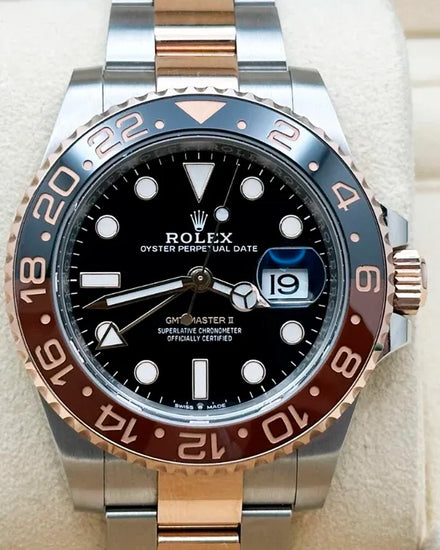 2022 Rolex GMT-Master II "Root Beer" 40MM Black Dial Two-Tone Oyster Bracelet (126711CHNR)