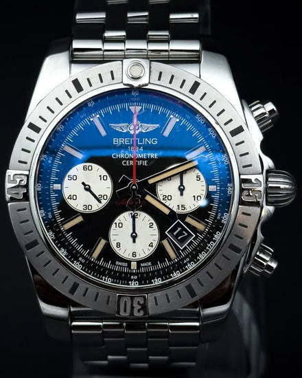 2015 Breitling Chronomat Airborne "30th Anniversary" S.E. 44MM Black Dial Steel Bracelet (AB01154G/BD13)
